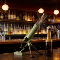 MortarMate™ Tactical Mortar Bottle Opener — Hands-Free Cap Launcher | Man Cave Gift